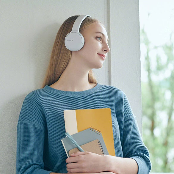 On-Ear Headphones - With On-Ear headphones, the ear pads rest on the ear, but a soft surface will not cause your ears to ache. The ears are not completely closed off, which means that environmental sounds can still be heard slightly.