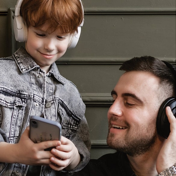 Over-Ear Headphones - Cut yourself off from the world for a while with Over-Ear Headphones. These headphones fall completely over your ears, cutting off ambient noise almost completely, so you can enjoy your favourite music even more.