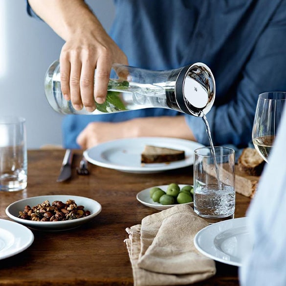 Water Decanter - Serve water in style with a water carafe, add ice cubes and fruit to complete the experience.