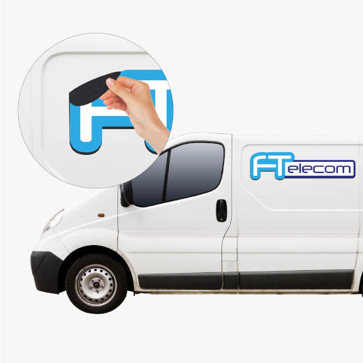 Car Magnets - Place a magnet on your car to be easily noticed on the road.