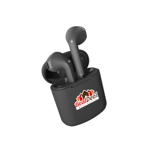 Earbuds - Earbuds are wireless earphones that connect to your phone via bluetooth. The earbuds charge automatically in the supplied case, so you can enjoy your favourite music or podcast on the go for hours!
