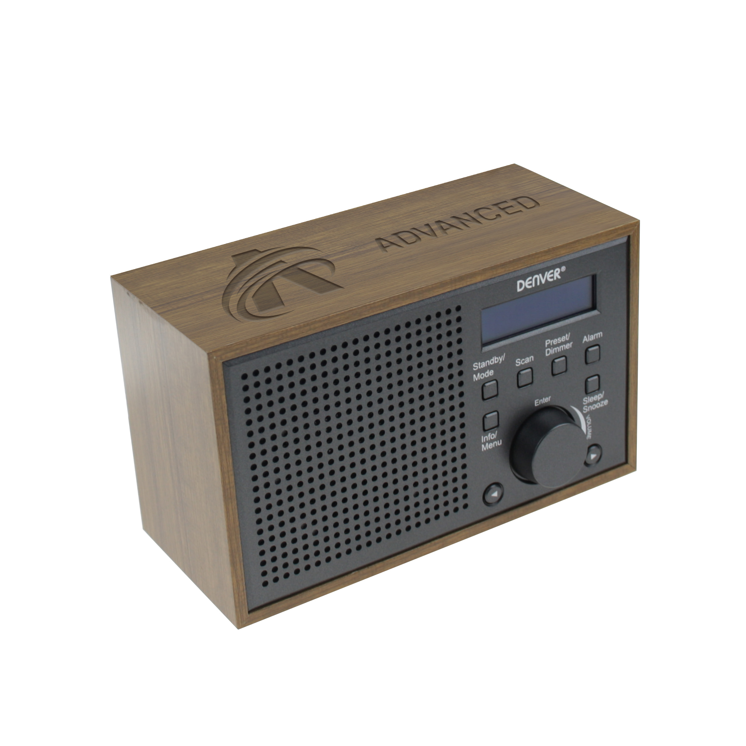 Denver Radio DAB-46 Brown - Personalisation with an engraving