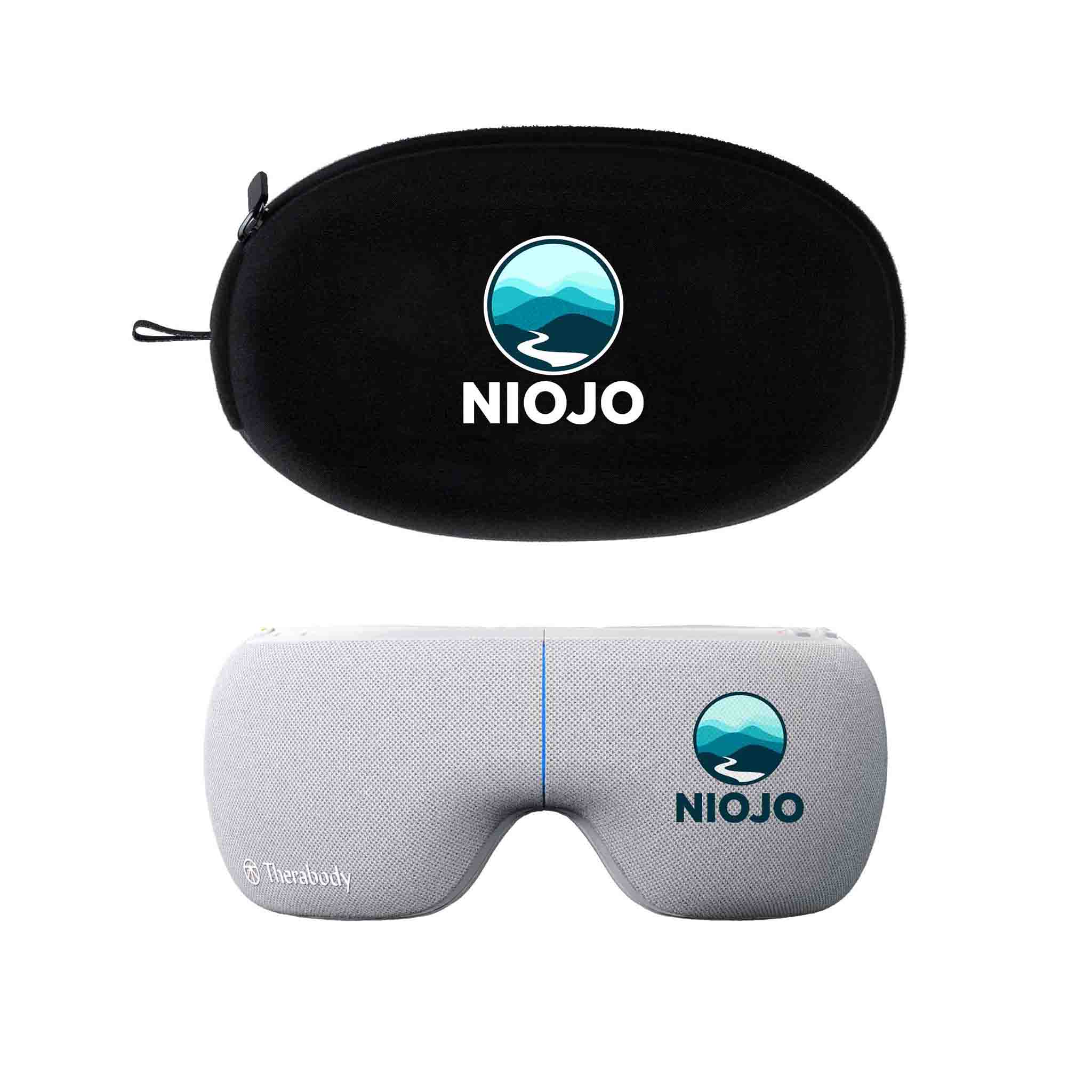 Therabody Smart Goggles White - Personalise the Therabody Smart Goggles with a thermal print in full colour, a Soft Case with thermal print in full colour and a sleeve.