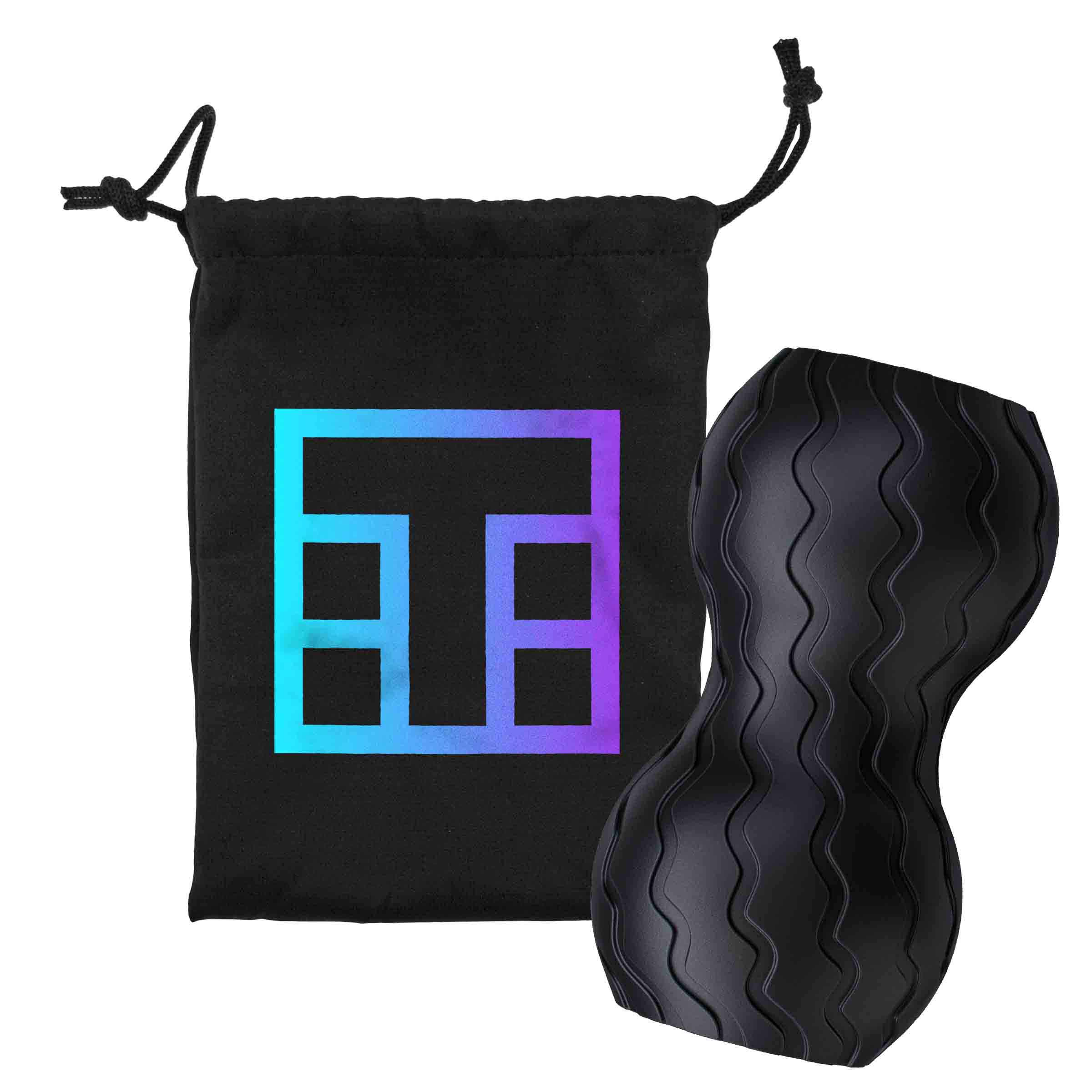 Therabody Wave Duo Black - Personalise with a pouch with thermal print in full colour and a sleeve