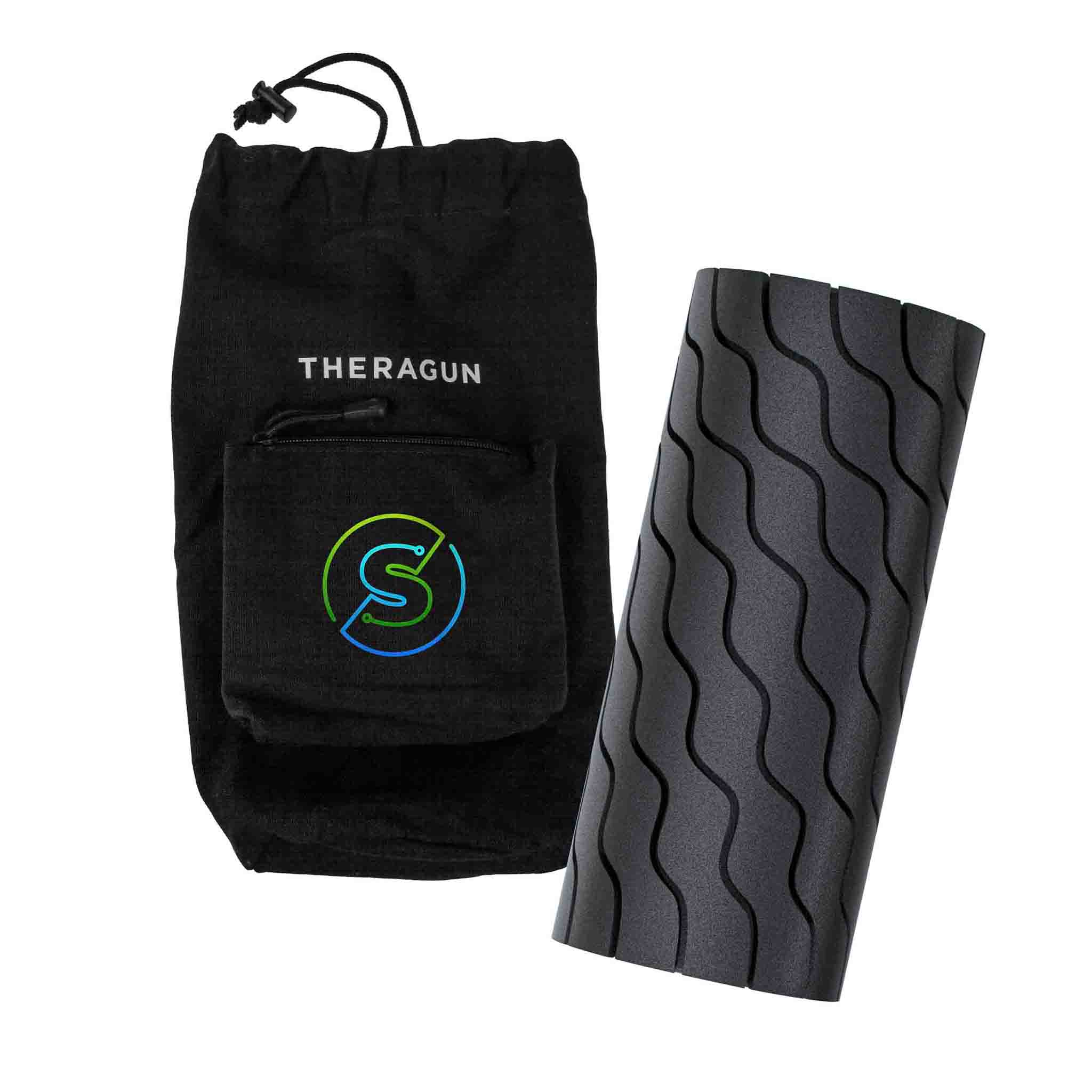 Therabody Wave Roller Black - Personalise with a thermal print in full colour pouch and a sleeve